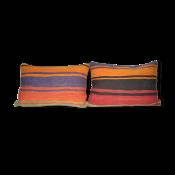 Vintage Pillow Store Contemporary Turkish Striped Pillow, Set Of 2 Ak834