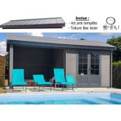 Abri de jardin - Pool House aluminium et composite