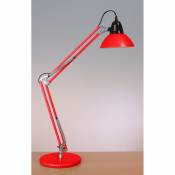 Aluminor Lampe à poser LD 95 lampe de bureau rouge