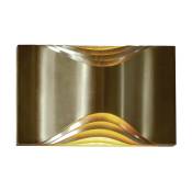 Applique en aluminium anodisé dorée Respiro Wall L - DCW Editions