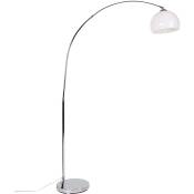 Arc-basic - Lampe arquée - 1 lumière - h 1760 mm - Chrome - Design, Moderne, Rétro - éclairage intérieur - Salon - Chrome - Qazqa