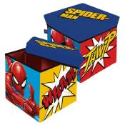Arditex - Tabouret de rangement cube - Spiderman