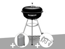 Barbecue Weber Compact Kettle 47 cm + Housse + Support