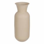 BigBuy Home Vase 19 x 19 x 51 cm Crème Fer