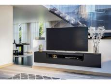 Boboxs meuble tv suspendu 200 cm dalia noir