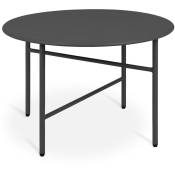 Bomoe - Petite Table Basse Ronde en Métal ø 53 cm Noir