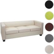 Canapé / sofa M65, 3 places, 191x75x70cm, simili-cuir,