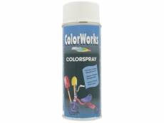Colorworks - peinture aérosol brillante blanc pur