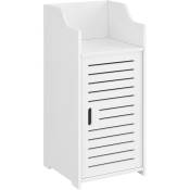 [en.casa] - Armoire de salle de bain 72x32x32 avec design bureau et étagères de différentes couleurs Couleur : blanche