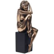 Figurines en bronze Figure Bronze en argent nu 5x9x20cm