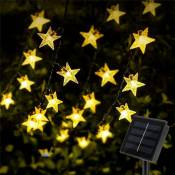 Groofoo - Guirlandes solaires d'extérieur,30 lumières de fées solaires à LED,lumières de fées solaires extérieures étanches,étoiles de lumières de