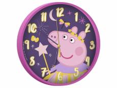 Horloge murale - peppa pig nuit étoilé - rose - 25