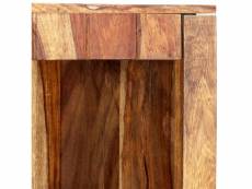 Icaverne - casiers et armoires de rangement selection buffet 45x28x180 cm bois massif de sesham