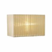 Inspired Lighting - Inspired Diyas - Florence - Abat-jour rectangulaire en organza, 380x190x230mm, bronze tendre, pour lampe de table