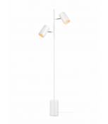 Lampadaire TWIN Blanc 2 ampoules
