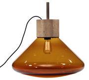 Lampe à poser Muffin Upside Down / H 52 cm - Brokis orange en verre