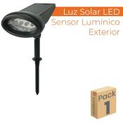 Luz Solar led Exterior con Sensor lumínico Lot de 1 u. - Blanc Froid 6000K - Lot de 1 u.