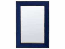 Miroir mural en velours bleu 50 x 150 cm lautrec 355067