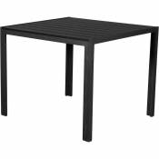 Noma Table de jardin 90 x 90 cm, noir, noir. - Noir