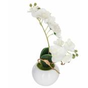 Orchidée artificielle en pot, 25 cm