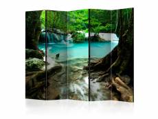 Paravent 5 volets crystal clear water ii 225 x 172 cm A1-PARAVENT1127
