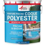 Peinture Piscine Coque Polyester - Peinture hydrofuge / imperméabilisante piscine et bassin - 5 kg (jusqu'à 15m² pour 2 couches) Bleu Ciel - ral 5015