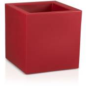 Pot de fleur cubo 50 en plastique, dimensions: 50x50x50 (l/p/h), couleur: rouge mate - rot