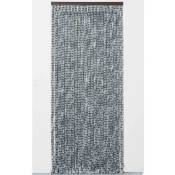 Rideau chenille gris clair et anthracite Werka Pro 120 x 220 cm
