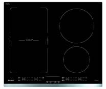 Sauter SPI4664X - Plaque à induction - Encastrable - 4 Foyers - Horizone - 7200W - L60 x P52cm - Revêtement verre - Inox - Fabrication Française