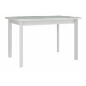 Table Victorville 131, Blanc, 78x80x120cm, Allongement,