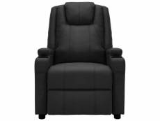 Vidaxl fauteuil inclinable noir similicuir 321304