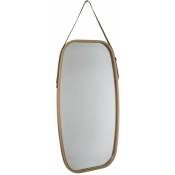 5five - Miroir suspendu rectangulaire, 77 x 43 cm, reliure en bois