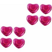 8 porte-gobelets gonflables flottants en forme de coeur