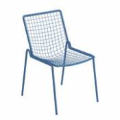 Chaise empilable Rio R50 / Métal - Emu bleu en métal