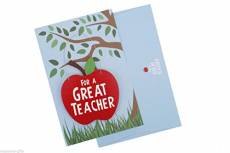 Container Group Teacher Cadeau et Carte – Deux en Un Professeur Carte avec Plaque