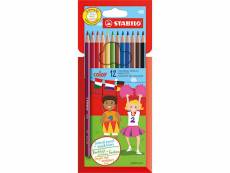 Crayons de couleur stabilo color 12