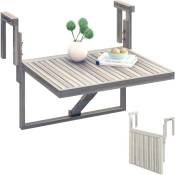 Dripex Table de terrasse Pliante pour Balcon réglable