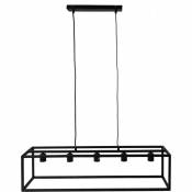 Fremont - Suspension - Matériel fer - Noir - 100 x 25 x 25 cm - Noir