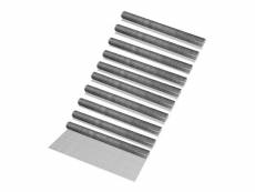 Grillage métallique en acier galvanisé 100 cm x 5 m gris argenté 10 rouleaux [pro.tec]