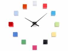 Horloge cubique diy multicolore