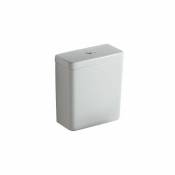 Ideal Standard - Réservoir de chasse Cube 6 litres E7970, entrée inférieure, Coloris: Blanc avec Idéal Plus - E7970MA