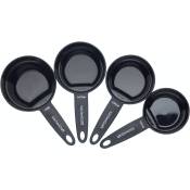 Kitchencraft - kc blue Easy Store Set of 4 tasses à mesurer magnétiques, noir