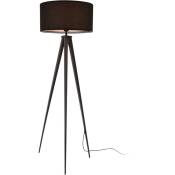 Lampe au sol à 3 pieds du salon salon studio tissu frame différentes couleurs Couleur : noir