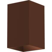 Lumicom - cube Plafonnier, 1X GU10, max 33W, métal, marron corten, H10cm 6 Corten - Corten