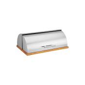 Maestro - MR-1672S Table Top Bread Storage Bin, Sliding Lid, Storage Container for Bread and Viennese Pastries, Elegant Design, Stainless Steel,