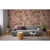 Papier peint panoramique motif floral Rose 336x280cm