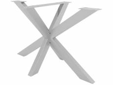 Pieds design industriel duncan pour table à manger forme araignée acier inoxydable 120x68x71 cm