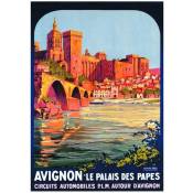 Provence - Grande plaque métal Avignon