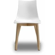 Scab Design - Chaise design avec pieds bois naturel