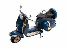 Scooter italien décoratif en métal bleu